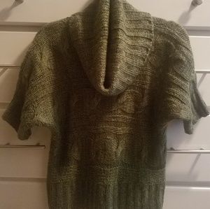 Short sleeve Cowl Neck Sweater